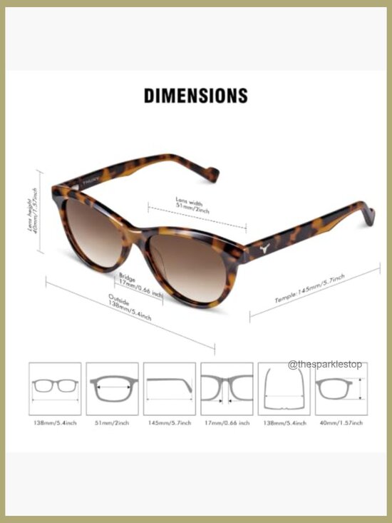 Polarized Cat Eye Sunglasses UV400 Protection Acetate Spring Hinge